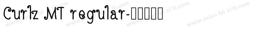 Curlz MT regular字体转换